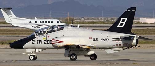 McDonnell-Douglas T-45C Goshawk BuNo 163656 of TW-2 Redhawks, Mesa Gateway Airport, March 9, 2012